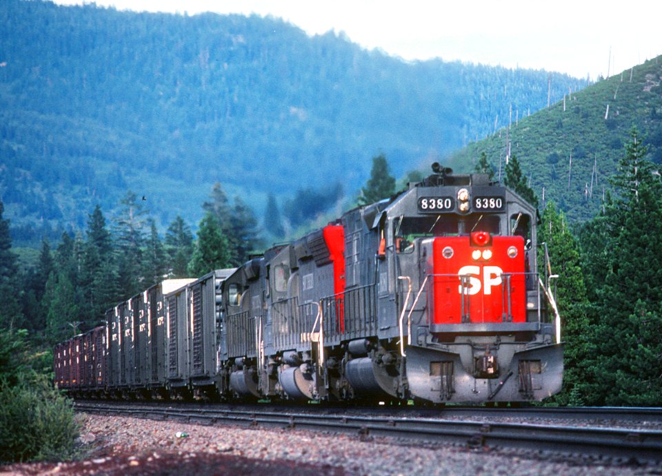 SP 8380 SD40T-2 location unknown in August 1982 (33208170401)