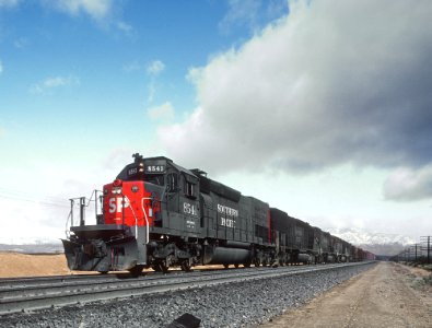 SP 8541 near Mojave, CA in March 1983 (32296326554)