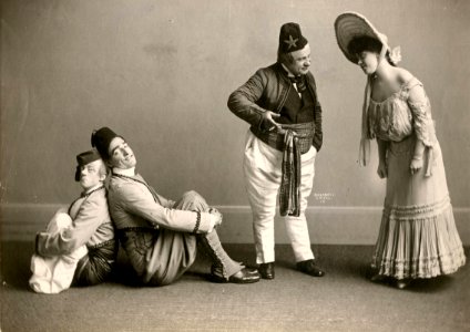 A tableau from the stage play The Chaperons (SAYRE 12792)