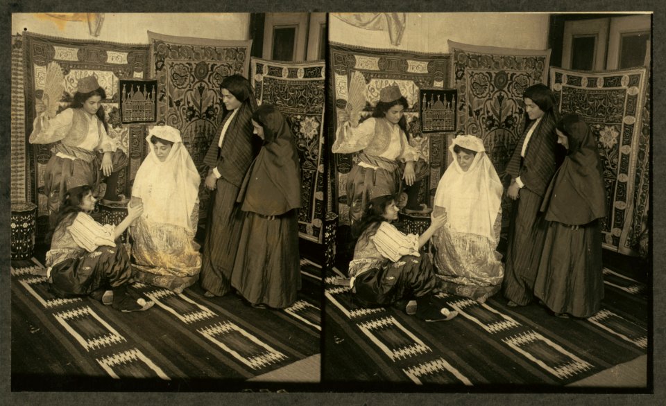 A Turkish bride in her wedding dress LCCN2004672922