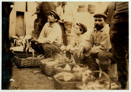 A Typical Fisher Boy at 'T' Wharf. Boston. LOC cph.3a27324