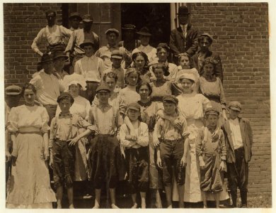 A typical group of workers in the Aragon Mill, Rock Hill,. LOC nclc.02542