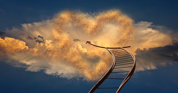 Clouds sky jacob's ladder photo