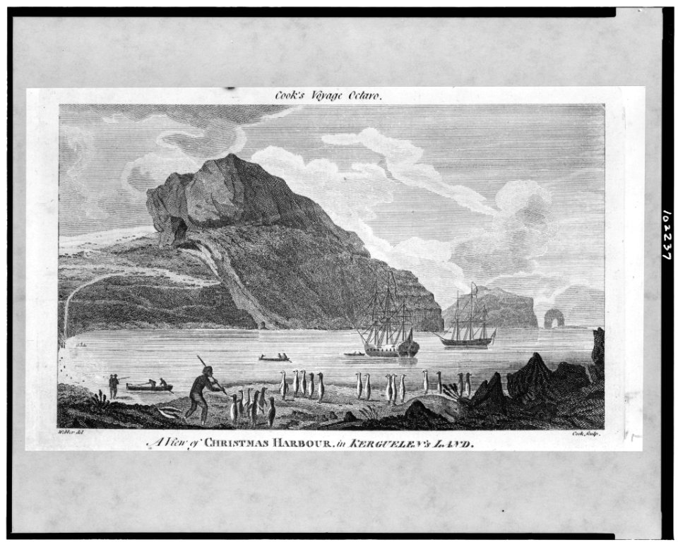 A View of Christmas Harbour, in Kerguelen's Land - Webber del. ; Cook sculp. LCCN90716745