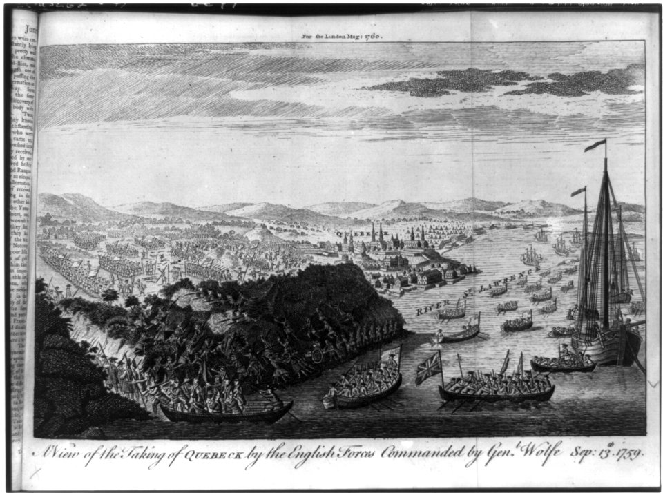 A View of the taking of Quebeck by the English forces commanded by Gen. Wolfe, Sep- 13th, 1759 LCCN2006691552