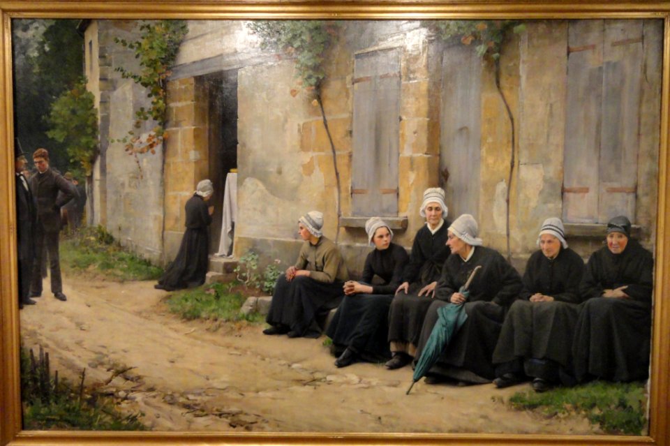 A Village Funeral in Brittany, Charles Sprague Pearce, 1891 - Danforth Museum - Framingham, MA - DSC00331