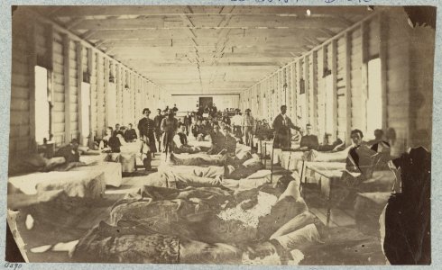 A ward in hospital at convalescent camp near Alexandria, Va LCCN2012650251