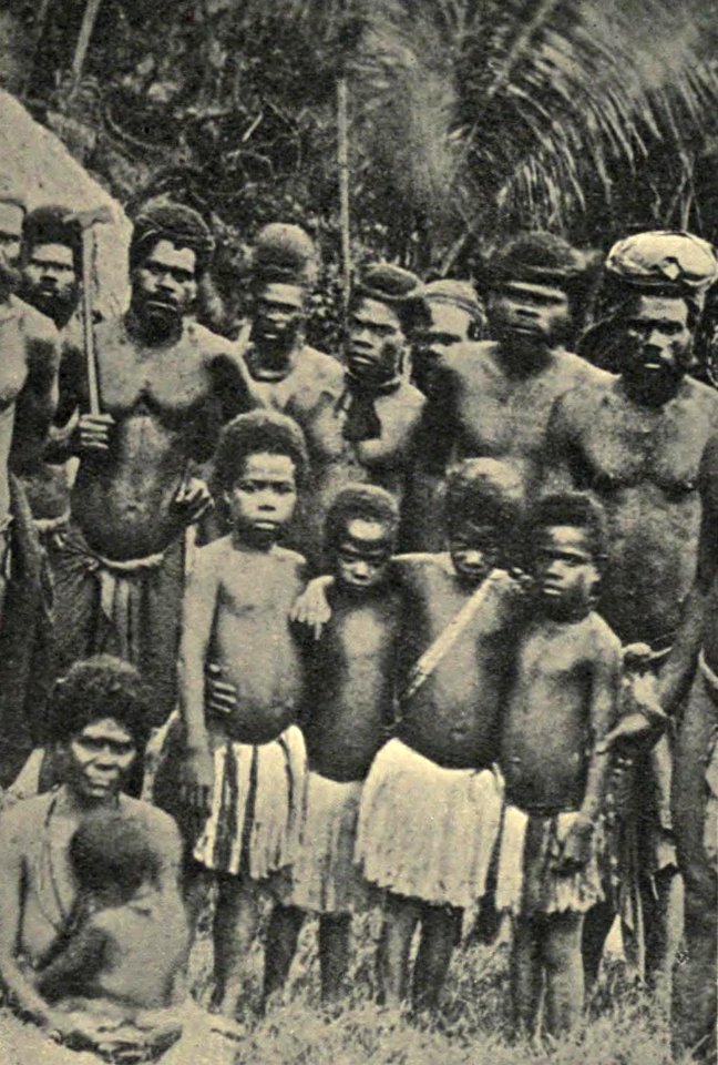 A Village Group in La Nouvelle, Nouméa, c. 1906