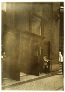 A Western Union Messenger Boy Leaving Office. Cincinnati. LOC nclc.03186