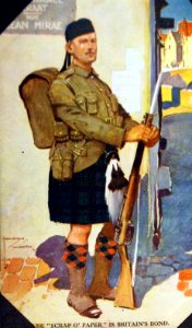 A Wee Scrap O' Paper Is Britain's Bond, World War I postcard (28476165745)