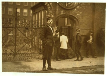 A young boy, unable to speak a word of English. Working here. A boy said his name is John Krakowski. LOC nclc.02411