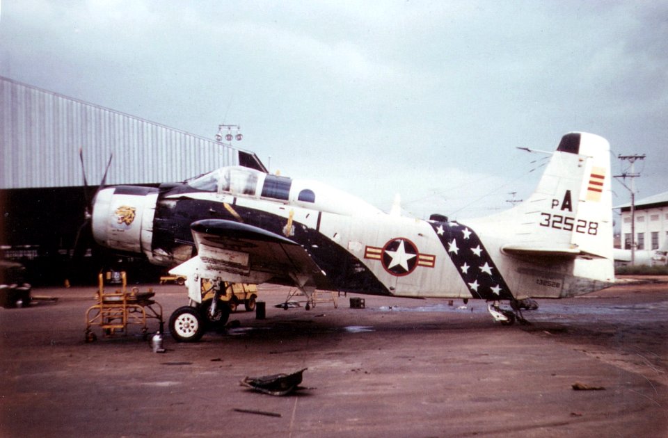 A-1G VNAF parked c1965