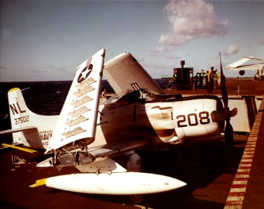 A-1H on USS Coral Sea CVA-43 1961