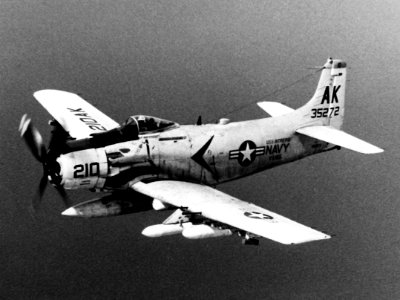 A-1H Skyraider of VA-165 off Vietnam in 1966