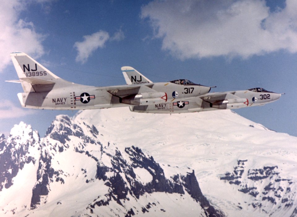 A-3B Skywarriors VAH-123 in flight