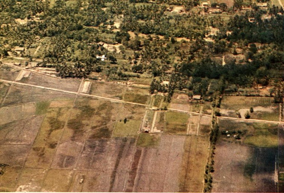 A-1H Skyraider of VA-196 attacking target in Vietnam c1965