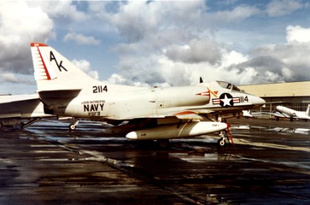 A-4B Skyhawk of VSF-3 parked in 1967