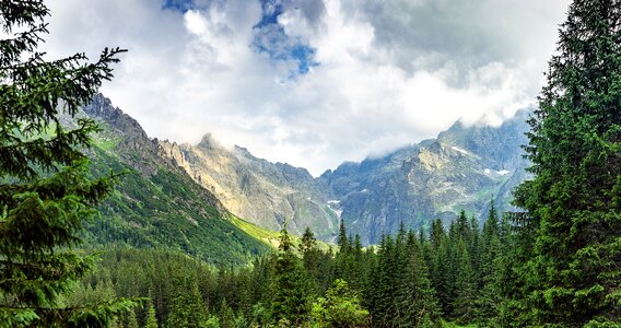 Landscape tatra sky photo