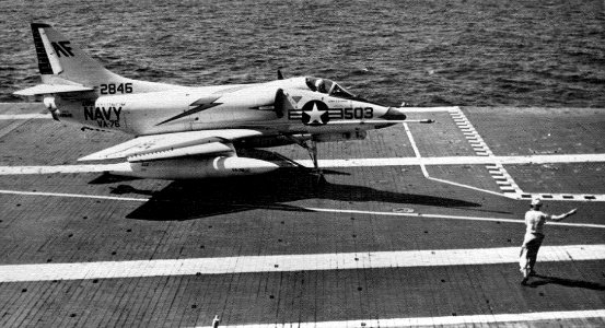 A-4B VA-76 on USS Intrepid (CVA-11) c1961