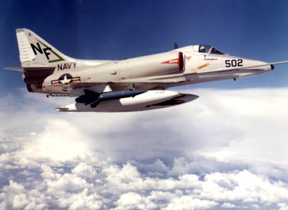 A-4E Skyhawk VA-55 in flight in 1964
