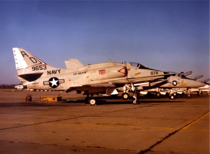 A-4E Skyhawk of VF-101 Det Key West at NAS Oceana c1980