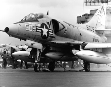 A-4C Skyhawk of VA-95 on USS John F. Kennedy (CVA-67) on 23 December 1969
