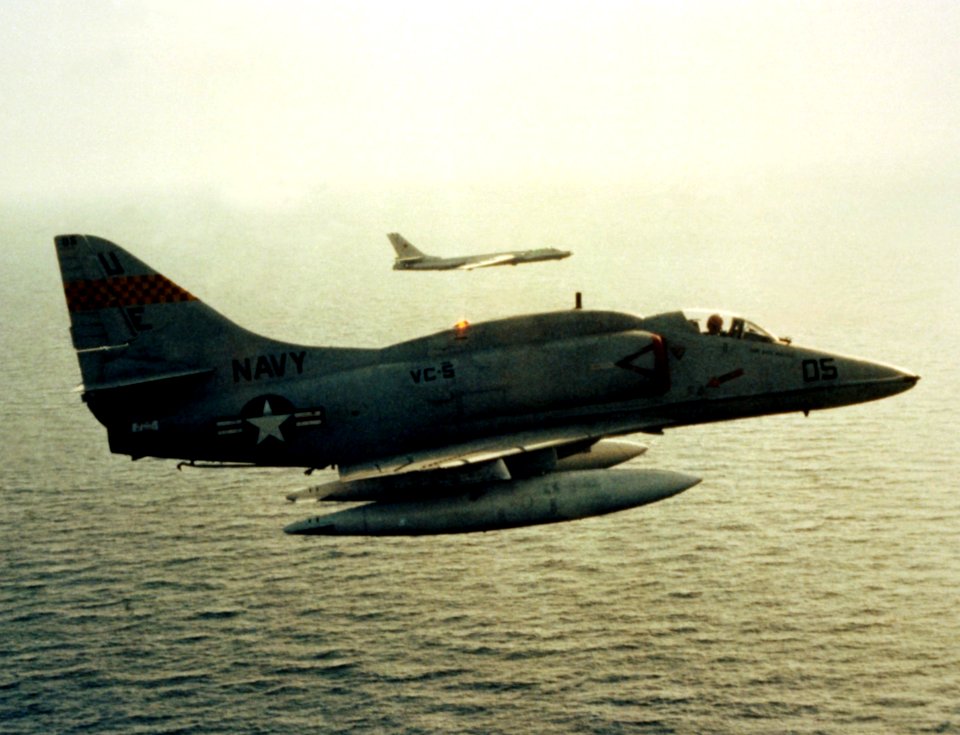 A-4E VC-5 intercepts Tu-16 off Japan 1981