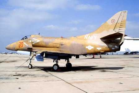A-4E Skyhawk of VF-126 at NAS Miramar in 1992