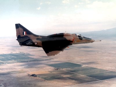 A-4K Skyhawk in flight c1969