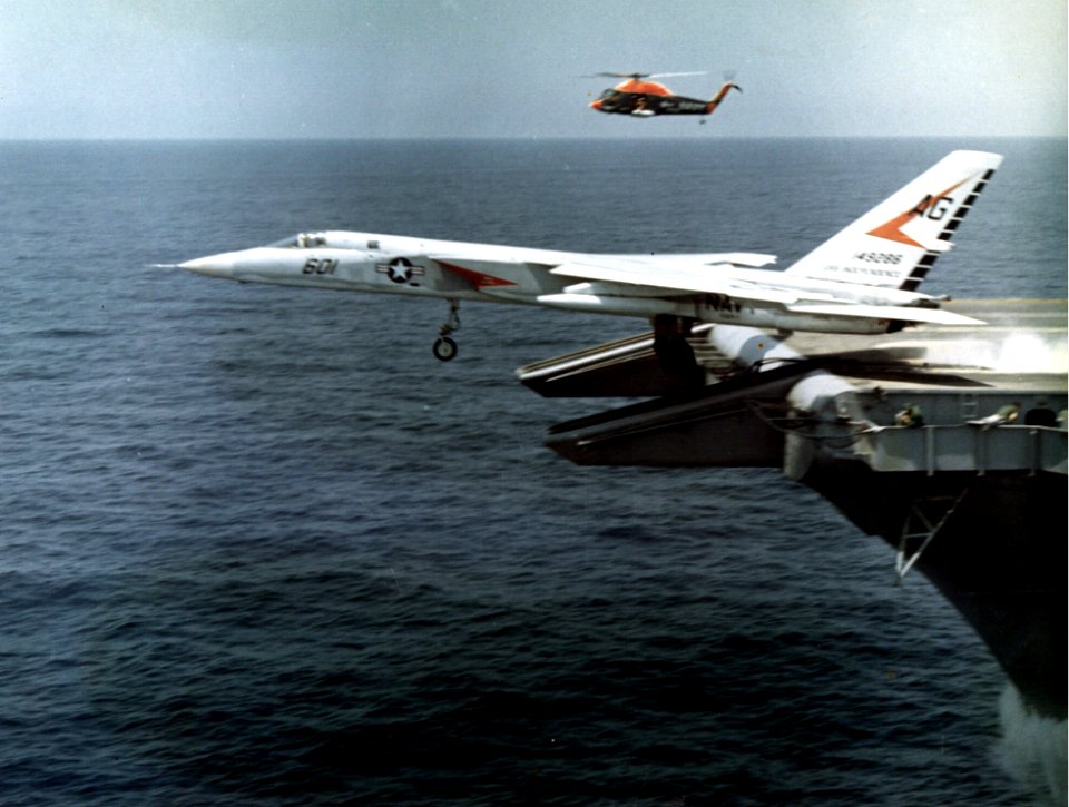 A-5A Vigilante of VAH-1 being launched c1964