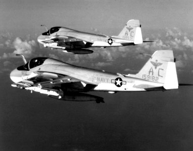 A-6E Intruders VA-75 in flight 1982