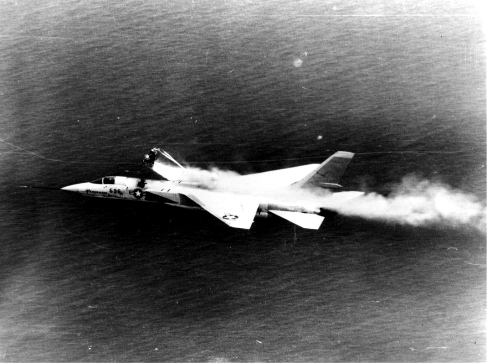 A-5A Vigilante ejection seat test NAN1-89