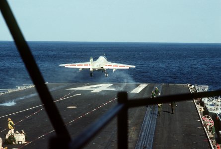 A-6 Intruder is catapulted from USS Midway (CV-41)