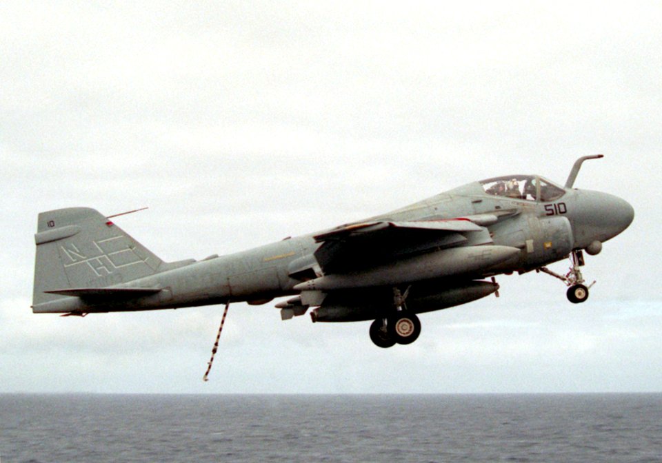 A-6E VA-95 off USS Lincoln (CVN-72) 1990