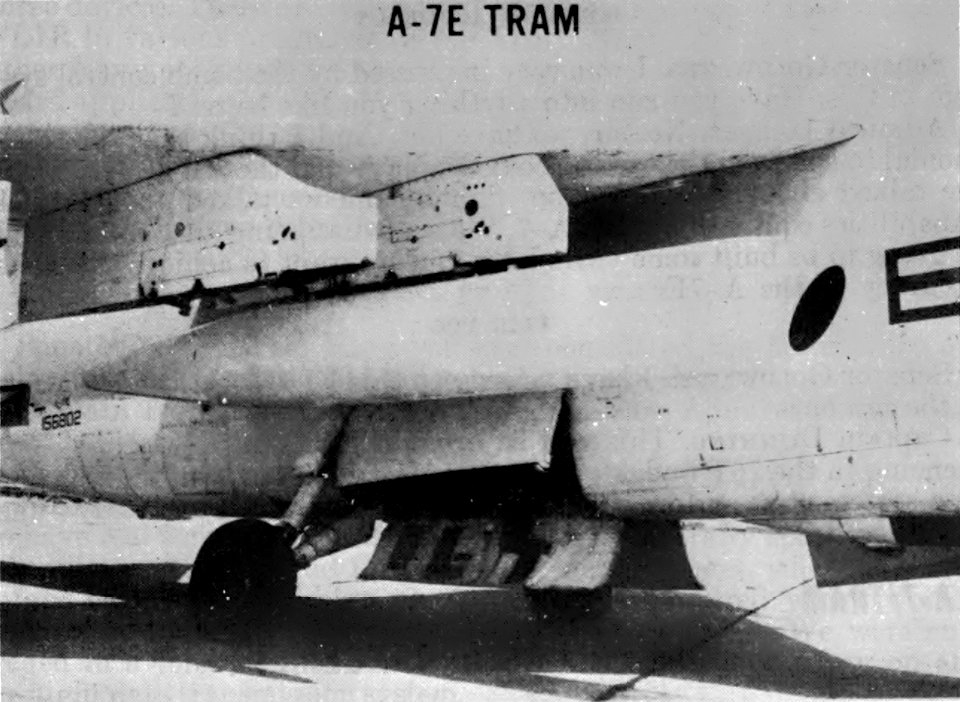 A-7E TRAM under wing pylon