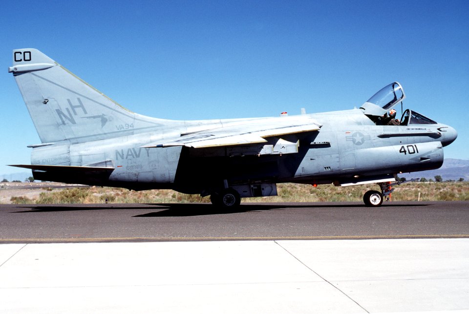 A-7E VA-94 at NAS Fallon 1987