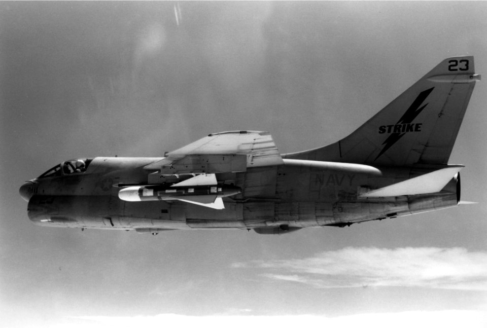 A-7E with AGM-62 Walleye near NAS Fallon