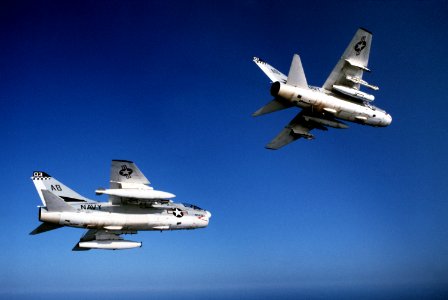 A-7Es VA-72 in flight 1982