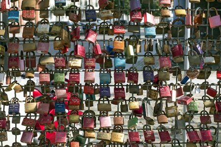 Love padlocks love symbol