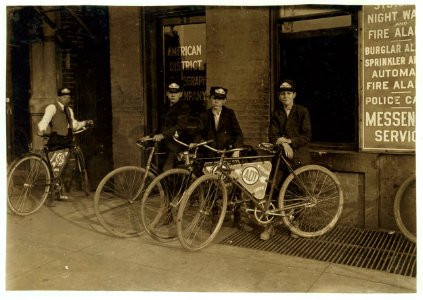 A. D. T. Messengers, Indianapolis. Aug., 1908. LOC cph.3c05666 photo