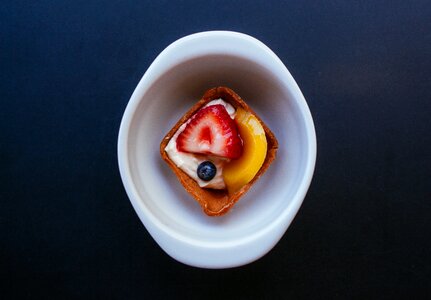 Dessert blueberry strawberry