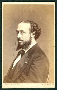 A. W. Kurni... by Portraitmaler Hansen, Schou & Weller, Photografisk Atelier, Kjöbenhavn Östergade 15 Kongens Klub 1869 front side