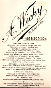 A. Wicky F. Fuss Bern Revers