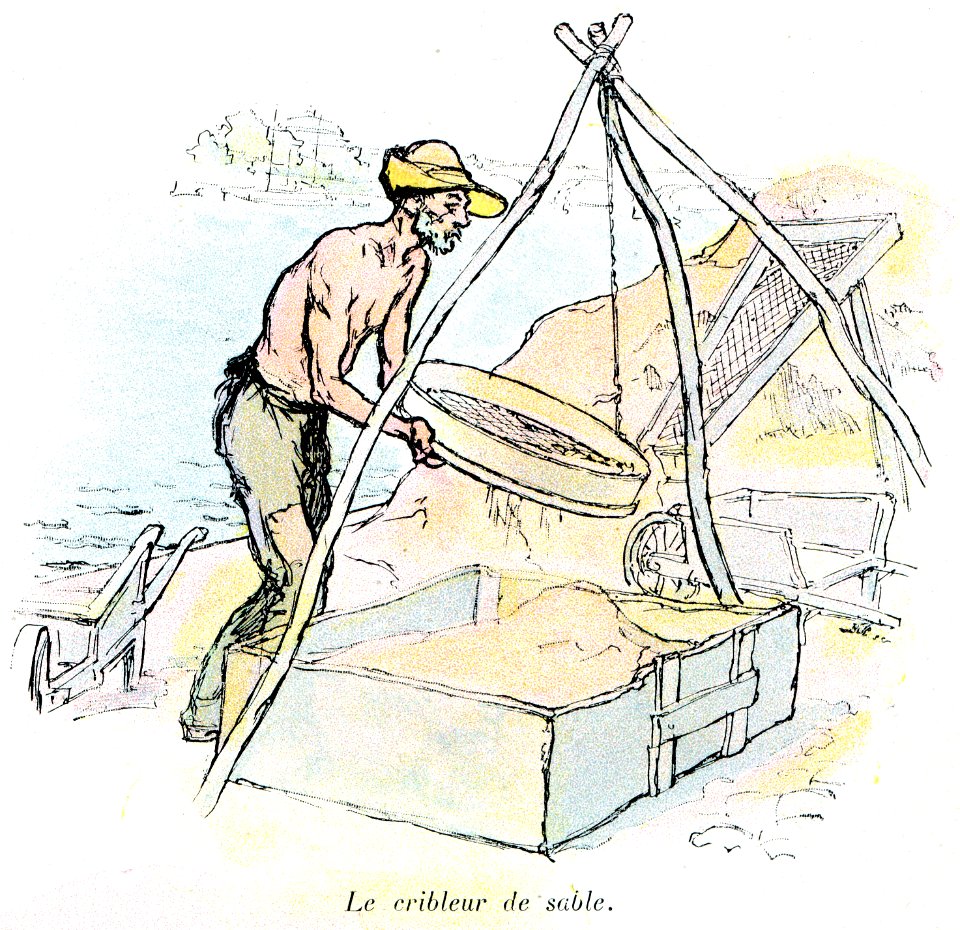 A.Gérardin (Paris en plein air, BUC, 1897) 1. Le cribleur de sable