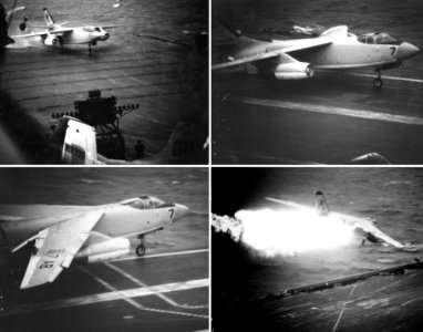A3D crash on USS Forrestal (CVA-59) 1957