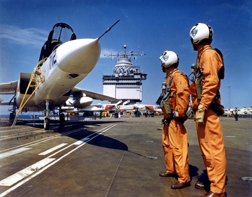 A3J-1 with crew on USS Enterprise (CVAN-65) 1962