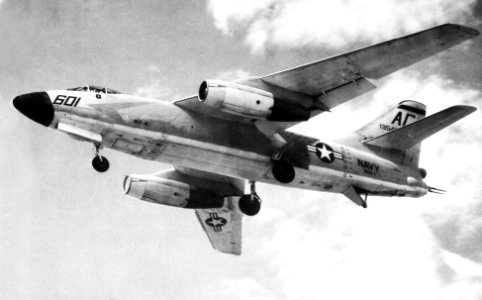 A3D-2 Skywarrior of VAH-1 in flight 1959