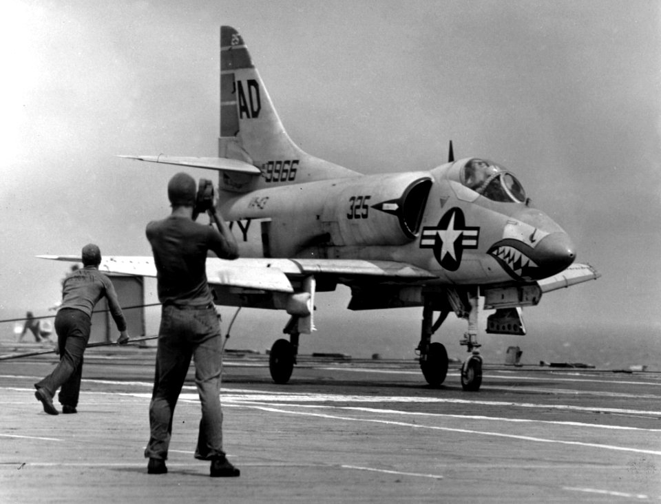 A4D-1 of VA-43 on USS Antietam (CVS-36)