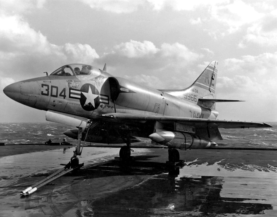 A4D-1 VA-34 USS Saratoga (CVA-60) 1958