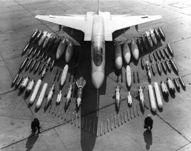 A3J-2 Vigilante with weapon load display c1962